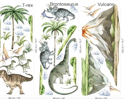Vinilo Decorativo Dinosaurio para Pared Infantil miniatura 6