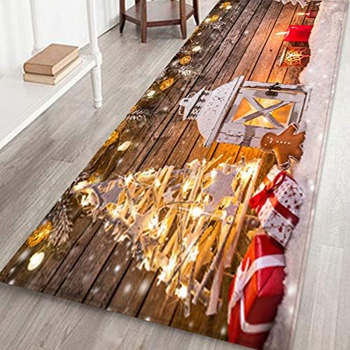 Christmas Area Rug, Merry Christmas Welcome Doormats Indoor Home Carpets Decor for Living Room Bedroom Xmas Carpet Floor Mat Decorations Party Gifts Christmas Decorations Sale Clearance (A, 40*120cm)