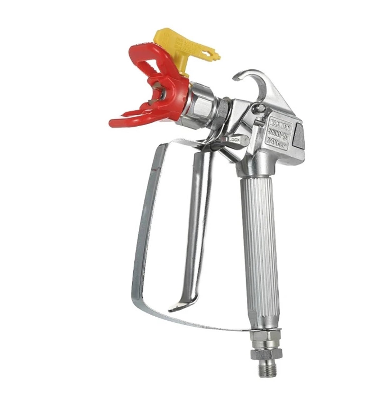 Rozpylacz farby, Pistolet natryskowy do malowania bezpowietrznego, wysokie ciśnienie 3600 PSI, z 5 końcówkami 211, 321, 621, 411, 515 i 5 filtrami(211 seat gun)