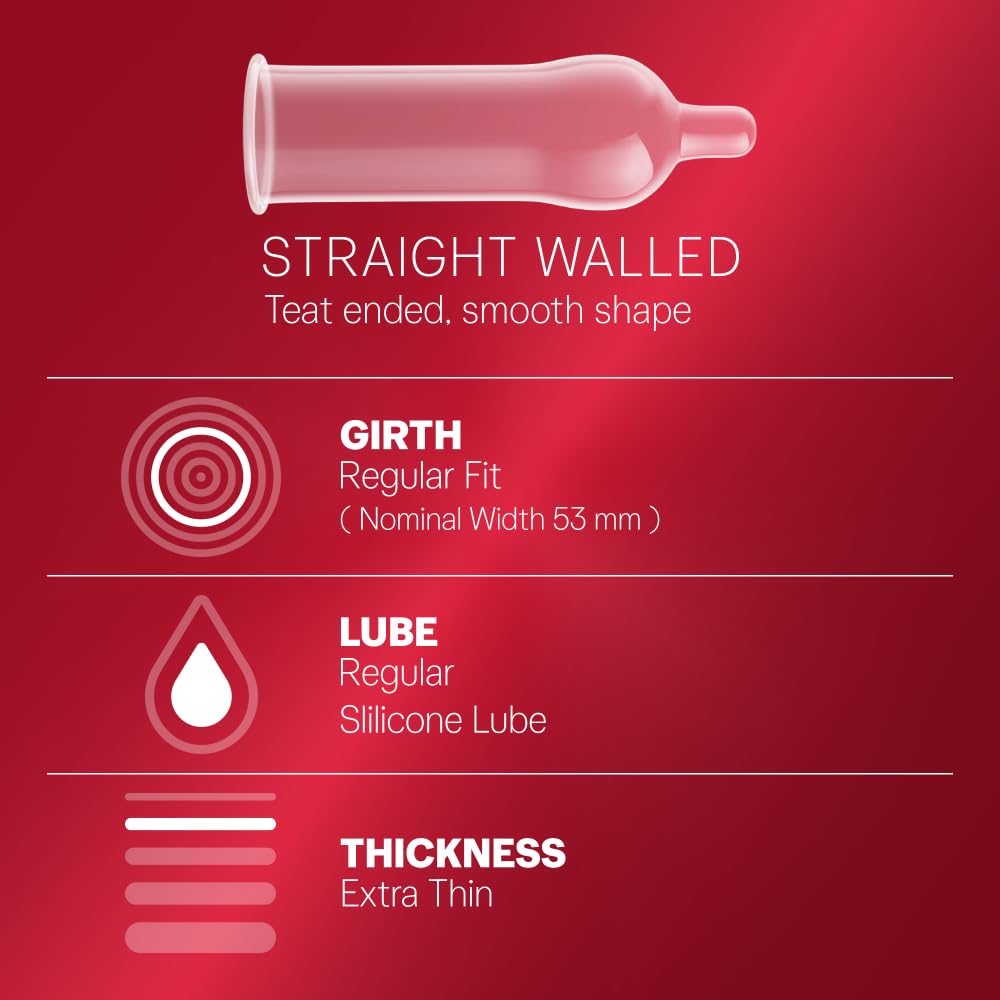 Durex Condoms, Extra Thin- 10s (Pack of 3) product image 2