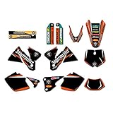 ktm exc tankdeckel □ Menge: 1 Set XIAOZHIWEN Motorrad-Team Grafischer Hintergrund Aufkleber Aufkleber Kit for KTM 125 200 250 300 380 400 EXC 1998-2000 Universal