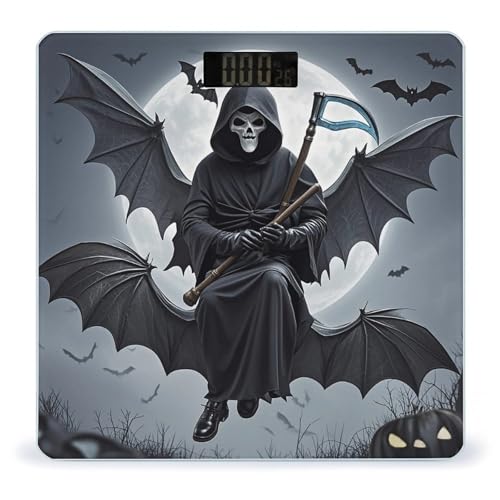 Báscula digital Bat Death Moon de vidrio templado miniatura 1