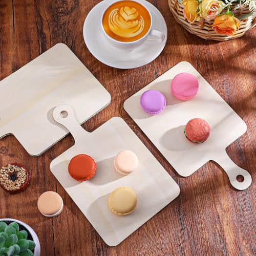 36 Piezas de Tablas de Cortar de Madera con Mango 9"x5.5" miniatura 5
