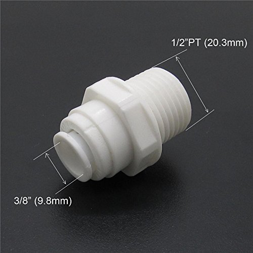 1/2 IG Zu 3/8 RO Fitting Set - Push In Verbinder Für Umkehrosmoseanlagen & Wasserfilter