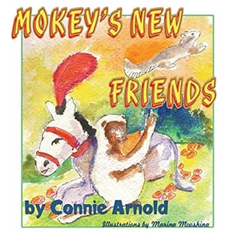 Paperback Mokey's New Friends [Large Print] Book