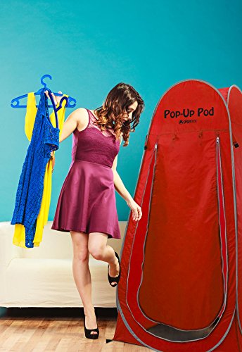 Gigatent Pop Up Pod Changing Room Privacy Tent – Instant Portable Outdoor Shower Tent, Camp Toilet, Rain Shelter For Camping & Beach – Lightweight & Sturdy, Easy Set Up, Foldable (Red) #TOP4