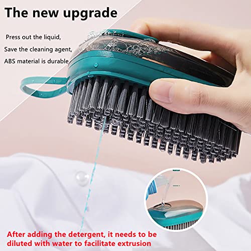 Brosse de Nettoyage Multifonction avec Distributeur de Savon intégré, idéale pour Le Nettoyage des vêtements, Chaussures, évier, sols, carrelages et moquettes – vue 2