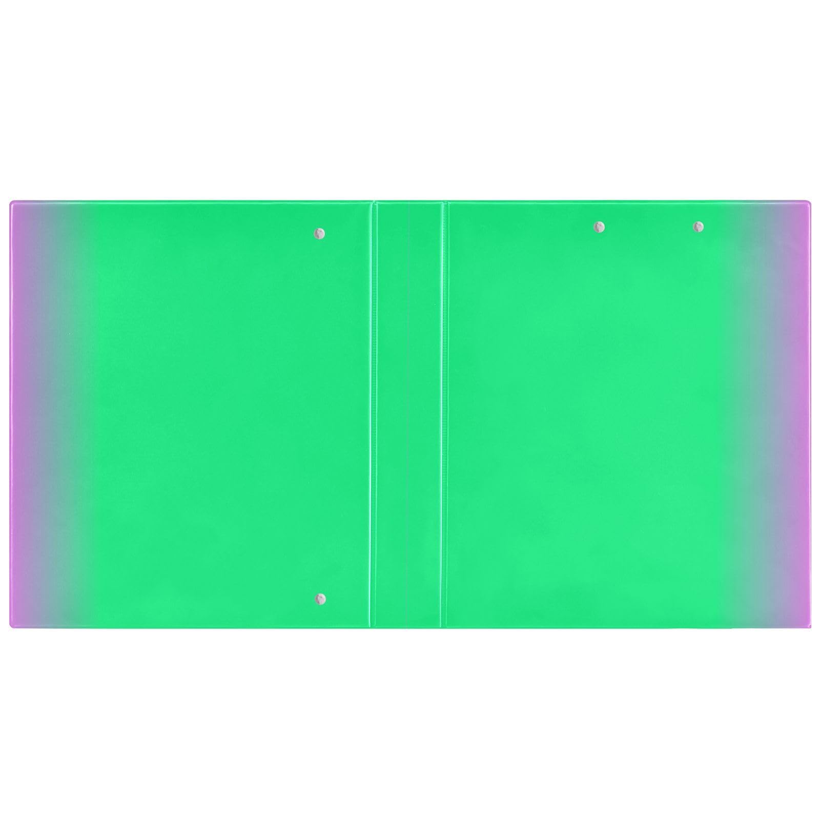 1-1/2 pollice Raccoglitore Primavera Verde Tinta Unita Pure Plain