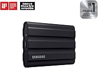 Vista 2 de Samsung T7 Shield - SSD portátil de 4 TB, 1050 MB/s, resistente, resistente al agua y al polvo, para creadores de contenido, color negro