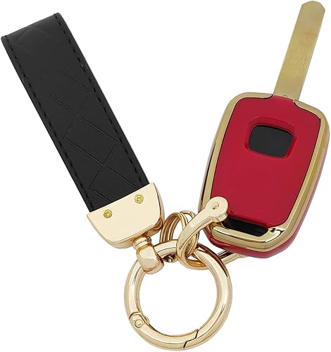 Miniatura 9 de Funda protectora de TPU para llavero compatible con Honda Accord 2013-2016 Honda Accord 2014-2015 CRV 2014-2015 Civic Key Fob (blanco)