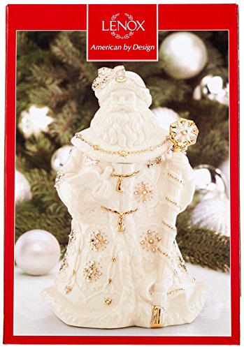 Lenox Florentine & Pearl Santa Cookie Jar #TOP1