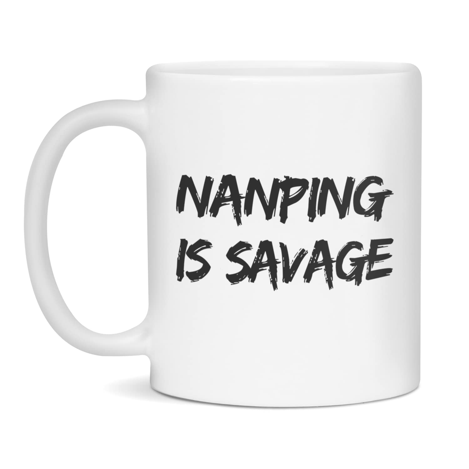 Nanping is savage Ceramic Coffee Mug, 11-Ounce White