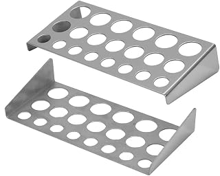 23 Holes Tattoo Cup Holder, Tattoo Ink Cup Holder Stand Ink Cup Holder Tattoo Supply Tools Beauty Pigment Ink Cups Holder Stainless Steel Shelf Stand Tips