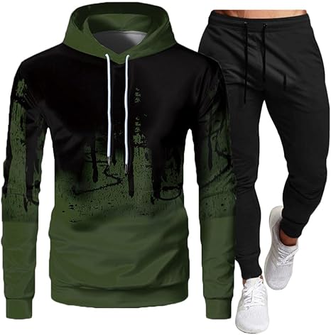 Survêtement De Sport Pour Hommes - MISSMAO - Ensemble De Jogging De Course à Pied - Noir