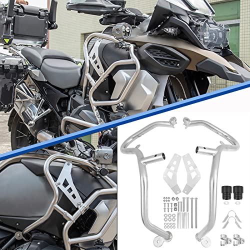 TAZGANTAX Upper Crash Bar Engine Guard Falling Bumper Protector Compatible with B.M.W R1250GS R 1250 GS R-1250-GS Adventure Adv 2018 2019 2020 2021 2022 Tank Guard Extension Protector