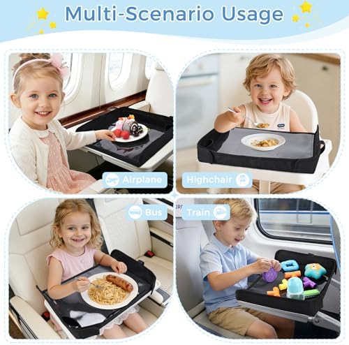 COOLBEBE Airplane Tray Table Cover, Foldable Travel Tray Cover