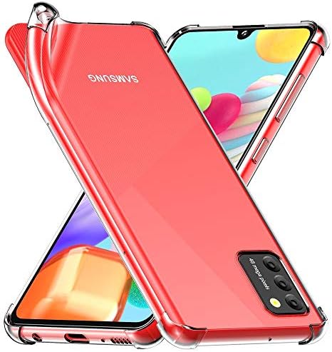 Custodia Portafoglio Galaxy A41 Con Protezione In Vetro Temperato 360° - Pelle PU E Silicone - Rossa