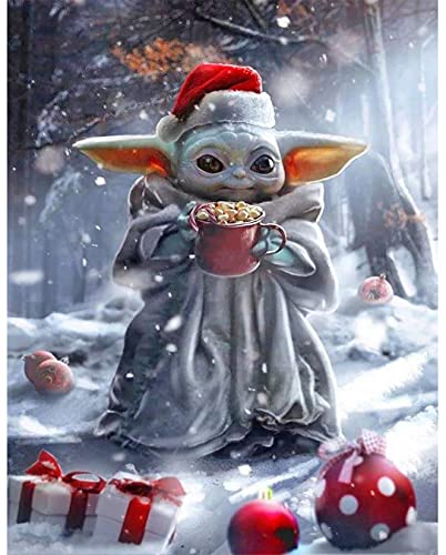 Coloracsl Diamond Painting Kits For Adults And Kids,Full Drill Baby Yoda Diamond Painting Art Gem Art Crystal Rhinestone Embroidery Pictures Arts Craft For Home Wall Decor (12 X 16Inch) Csl-Y #TOP14