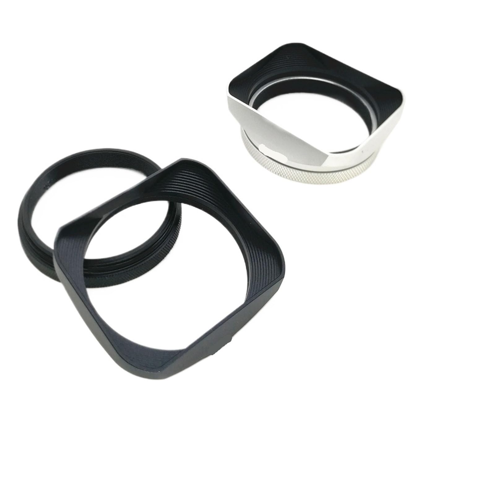 Couvercle de Capuchon d'ombre Pare-Soleil carré 49mm for caméras X100VI X100V X100F X70(Black 2)