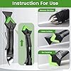 Professional Caulk Gun Kit with Caulk Remover Tool & Putty Knife - 5 in 1 Caulking Tool Set for Caulking Removal, Shower & Bathroom Caulk, Includes Caulking Gun Tool, Caulk Scraper Tool Spackle Knife