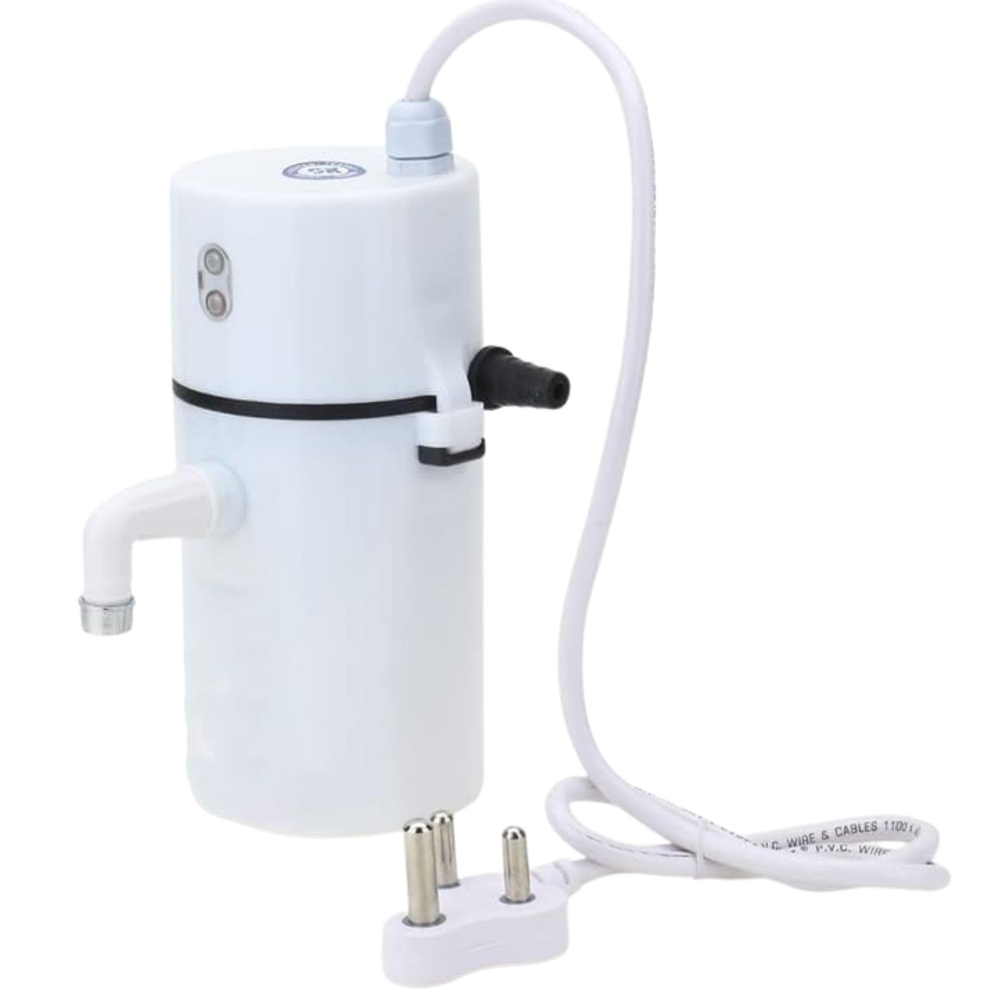 Drumstone (𝐄𝐱𝐥𝐮𝐬𝐢𝐯𝐞 𝟐𝟎 𝐘𝐞𝐚𝐫𝐬 𝐰𝐚𝐫𝐫𝐚𝐧𝐭𝐲) Portable Instant Electric Water Heater, Fast Heating Compact Geyser for Kitchen, Bathroom & Travel-image-49