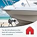 Haoguo Boat Keel Guard, Boat Bow Protector with 3M VHB Adhesive, 9.9''*9.9'', 316 Stainless Steel, Professional Shape Design, Essential for Ships or Yachts