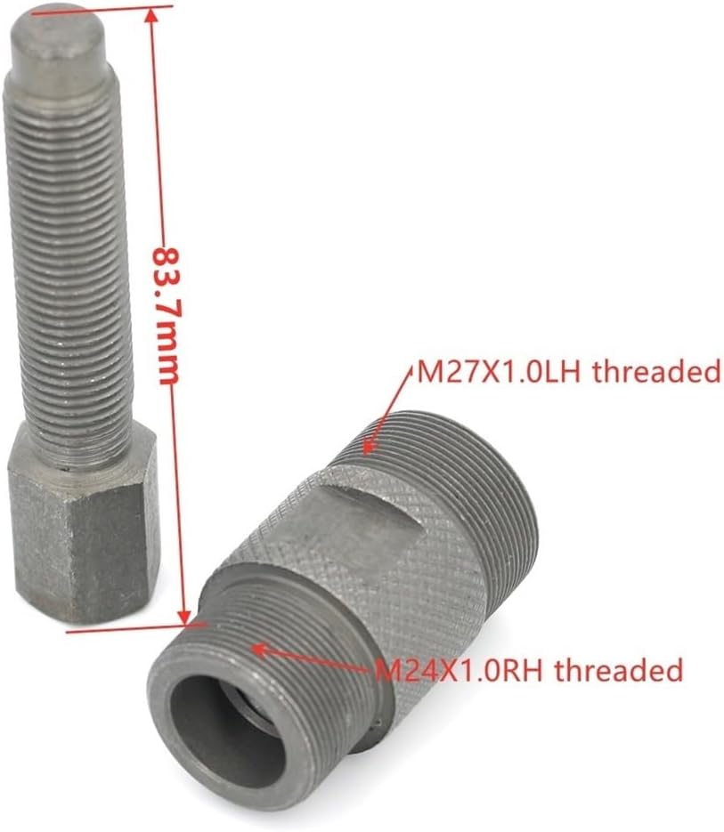 24mm & 27mm Motorcycle Magneto Flywheel Puller, Compatible with GY6 50cc 125cc 150cc Scooter ATV Moped Repair Tool spare parts