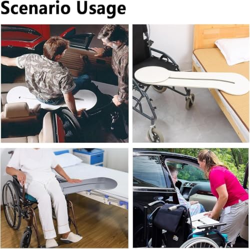Tabla de transferencia giratoria de 102 cm para evitar lesiones al mover pacientes 7
