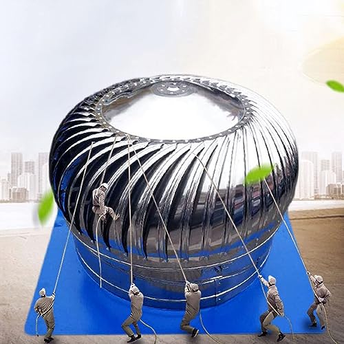 Ventilador de Techo de turbina de Acero Inoxidable, sombrerete de Chimenea Giratorio para Evitar Corrientes descendentes, Ideal para Uso doméstico e Industrial.