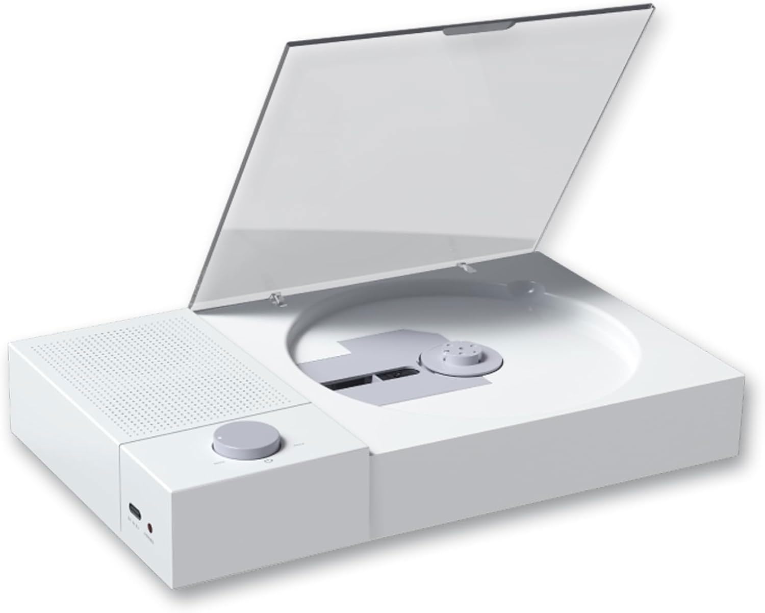 Lettore CD 3 in 1 con altoparlante Bluetooth staccabile, design portatile e ricaricabile, uscita stereo da 3,5 mm per la casa o l'ufficio