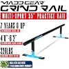Madd Gear Round Grind Rail for Scooters, Skateboards, Inline Skates 55 Long, 3-Step Adjustable Height Durable Heavy-Duty Construction