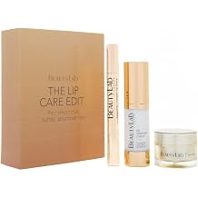 BEAUTYLAB The Lip Care Edit Gift Set, Buffer, Treatment, Plumper, Luxurious Lip Care Essentials, Enriched with Collagen, Hyaluronic Acid & Pro-Vitamin B5, Luxurious Gift Set for Women