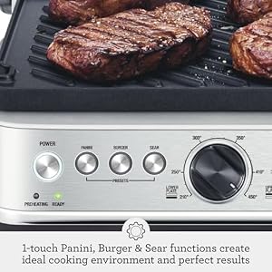 Breville BGR700BSS Sear and Press Grill, Brushed Stainless Steel — photo 4 of 6