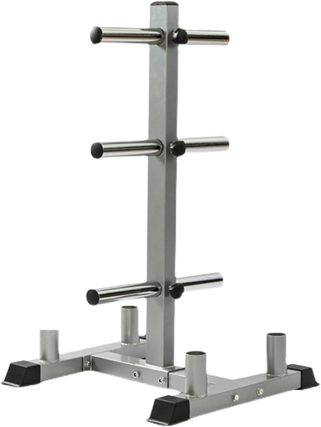 XLTFUC Barbell Weight Plate Rack, Olympiad Bar Weight Rack, 10 Times The Capacity of Weight Plates, Perfect for Home Gym Storage, Max Load Capacity 330 Lbs