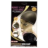 Qfitt Sili Band Stocking Wig Cap #5001 Black