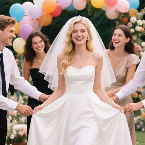 First Communion Veil Cross Catholic Veil First Communion Headpiece Headwear White Gloves Set2