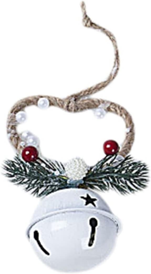 Small Christmas Bells,Christmas Hanging Bells, Small Christmas Bells 1 Piece Christmas Bell Red White