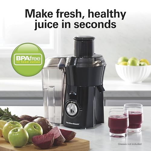 Hamilton Beach 67601AG Juicer Machine, Big Mouth Large 3 Inch Feed Chute For Whole Fruits And Vegetables, Easy To Clean, Centrifugal Extractor thumb #1