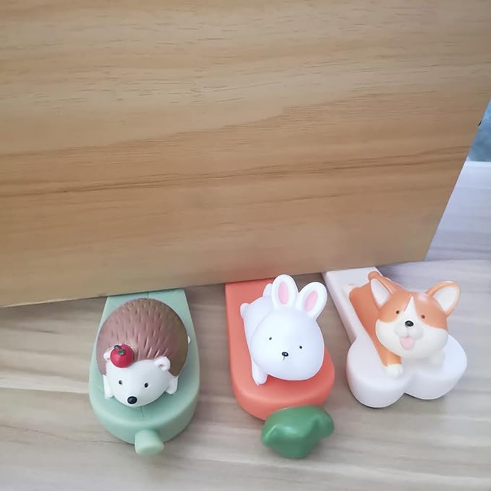 Plmvhpb Dog Door Stoppers Cute Small Animal Door Stopper Animal Doorstop Door Wedge Home Gift