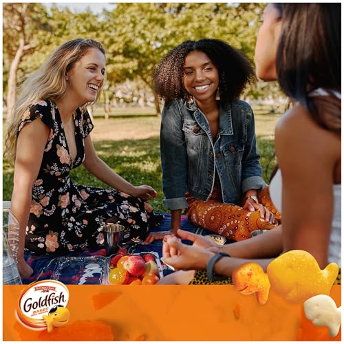 Image of Goldfish Crackers Say Cheeeese Variety Pack with Cheddar, Pizza and Parmesan, Snack Packs, 20 Ct (Pack of 2)