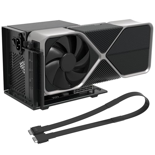 PCIe 4.0 x4 64Gbps eGPU Dock with 19.7in SFF-8611 OCuLink Cable OCuLink SFF-8612 8311 to PCIe x16 External GPU Dock for Laptop & Mini PC External gpu Enclosure Supports External Graphics Card