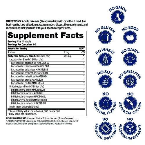 Probulin Daily Care Probiotic, 60 Capsules #TOP6