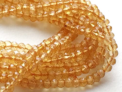 Citrine naturelle perles 3mm LKBEADS pour fabriquer vos bijoux d'été bohèmes