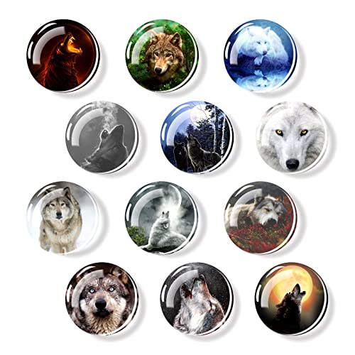 12 imanes decorativos de vidrio para refrigerador miniatura 1
