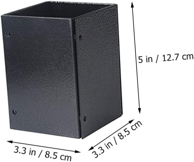 Sturdy Mailbox Post Bracket Metal Deck Railing Supporting Bases Post Protector for Fence