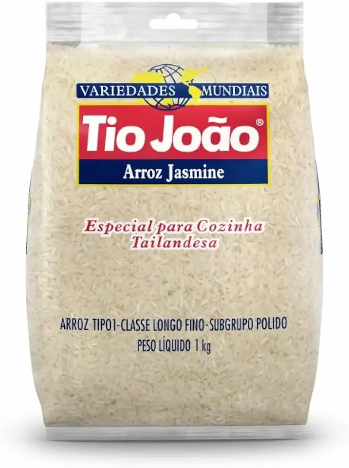 Tio João Arroz Jasmine Variedades Mundiais - 1Kg