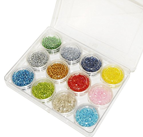 Charmed Seed Beads, Bugle Beads Box, Multi Color Assortment #TOP30