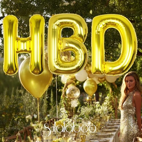 Image of 40 Inch Gold Letter E Balloon Big Foil Helium Letter Balloons A-Z | Giant Large Mylar Party Balloon for Birthday Party Decorations