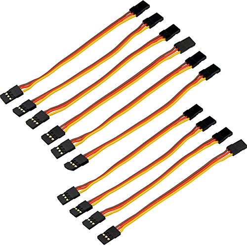 VIMVIP Futaba JR Servo-Kabel für DJI Phantom 4 3 2 DJI Inspire 2 1 und andere ferngesteuerte Flugzeuge, 10 cm Cover