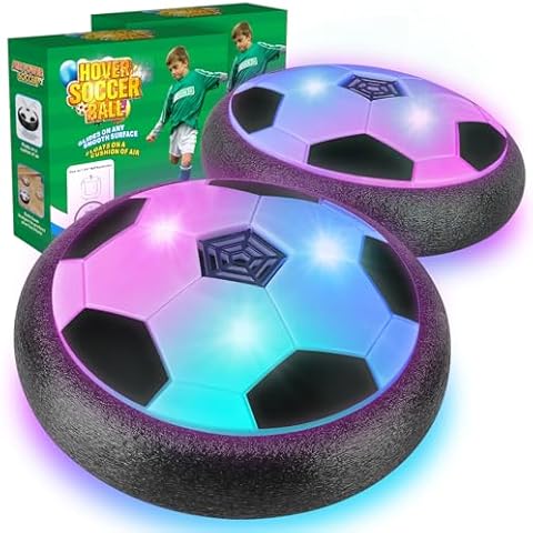 2 Pack Hover Soccer Ball with 8 Pcs Batteries Cover